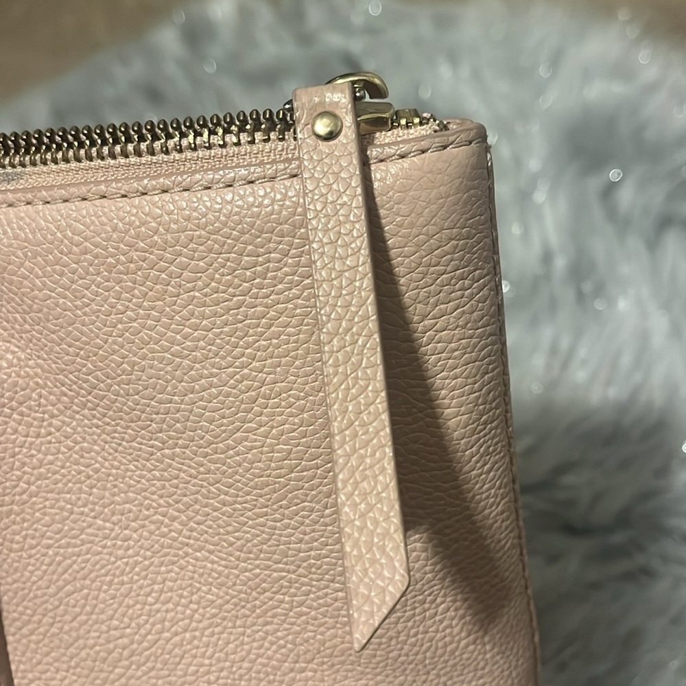 Kate Spade Penny Larchmont Avenue Pebble Pink Zip Tote - Picture 7 of 11